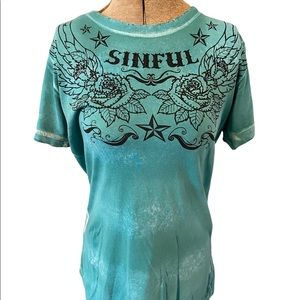 Women’s gently used Sinful T Shirt